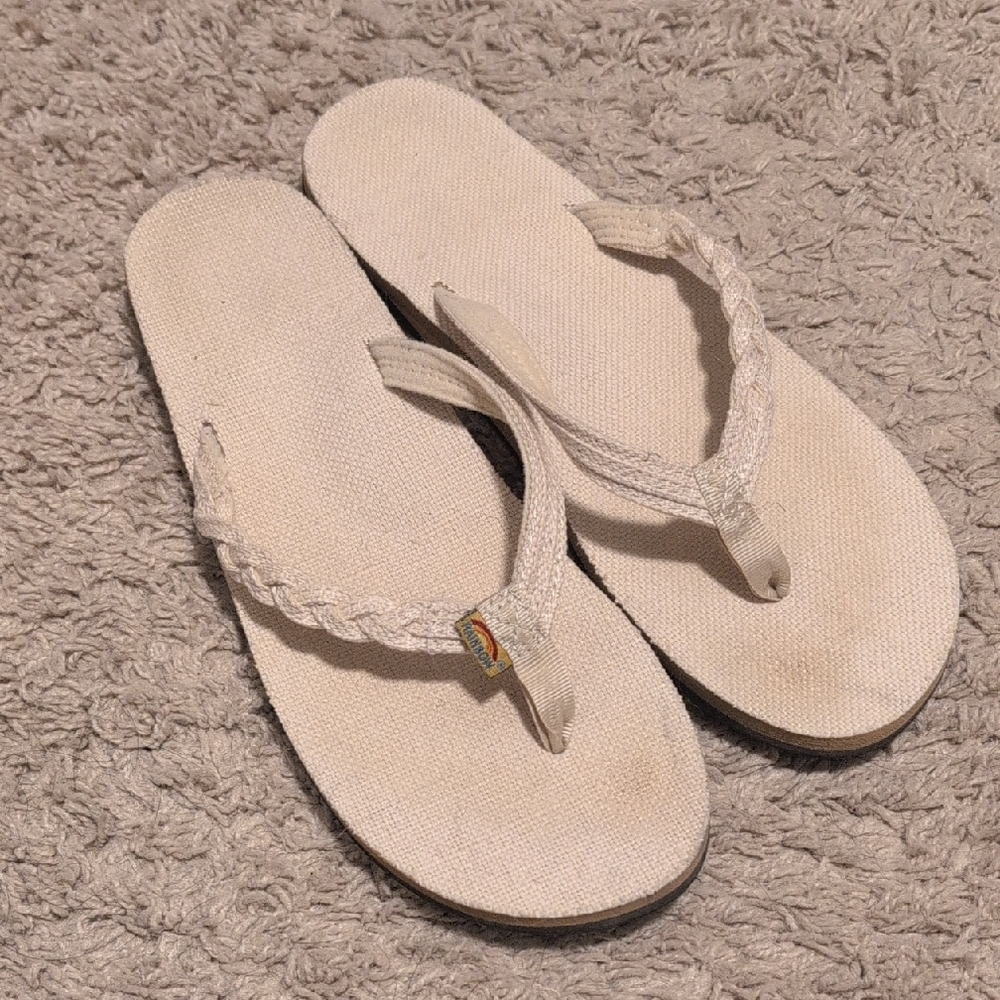 Rainbow Flip Flops